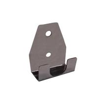 Gancho Suporte Cabideiro 2 Furos Inox Brilhante Resistente