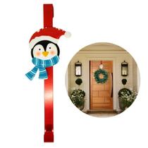 Gancho Suporte Para Guirlanda Encaixe Porta Metal Pinguim Natal 37cm - Master Christmas Gancho Suporte Para Guirlanda Encaixe Porta Metal Pinguim Natal 37cm - Master Christmas