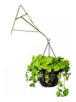 Gancho/suporte tipo a para plantas grande dourado/cobre 3 unidades