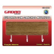 Gancho Triplo O Suporte Multiuso de 3 Peças que Organiza Sua Vida Gancho Triplo O Suporte Multiuso de 3 Peças que Organiza Sua Vida