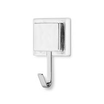 Gancho Unitário Piatina em Aço com fita colante 3M Cromado 6x5x11cm - Arthi