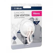 Gancho Ventosa Atlas Primafer Branco 1,0Kg Com 01 Peca