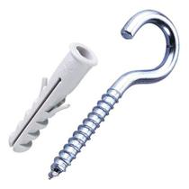 Gancho Zincado Bemfixa Com Bucha 3,0x50mm 5mm Gancho Zincado Bemfixa Com Bucha 3,0x50mm 5mm