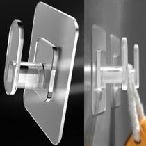 Ganchos adesivos DELITON Clear Cute Storage, pacote com 10, 22 libras Ganchos adesivos DELITON Clear Cute Storage, pacote com 10, 22 libras
