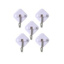 Ganchos adesivos formato de diamante miniso 5 peças.