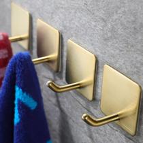 Ganchos Adesivos para Toalha YIGII, 4 Unidades, Dourado, Aço Inoxidável Ganchos Adesivos para Toalha YIGII, 4 Unidades, Dourado, Aço Inoxidável