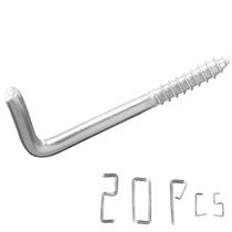 Ganchos aparafusados soimuk 304 de aço inoxidável 7 em forma de 20 unidades Ganchos aparafusados soimuk 304 de aço inoxidável 7 em forma de 20 unidades