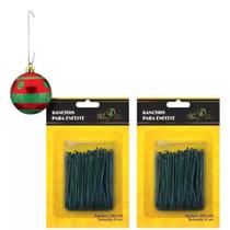 Ganchos Arame Para Enfeite De Pendurar Bola De arvore de Natal 200 unidade Ganchos Arame Para Enfeite De Pendurar Bola De arvore de Natal 200 unidade