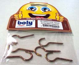 Ganchos Bicromatizados 15x30 Kit 6 PÇS - Boly - Ref. 25