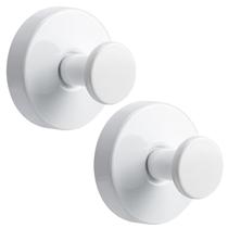 Ganchos com ventosa Fenas para toalhas de banheiro, 2 unidades, branco Ganchos com ventosa Fenas para toalhas de banheiro, 2 unidades, branco