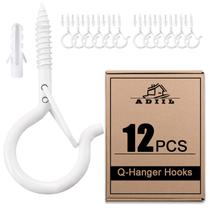 Ganchos de Armazenamento ADIIL 12 unidades Q Antivento 5,5 cm Ganchos de Armazenamento ADIIL 12 unidades Q Antivento 5,5 cm