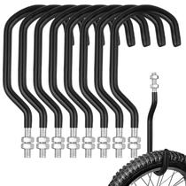 Ganchos de armazenamento de bicicletas Shimeyao, pacote com 8 unidades, M10 x 1,5, fio, 8 cm Ganchos de armazenamento de bicicletas Shimeyao, pacote com 8 unidades, M10 x 1,5, fio, 8 cm