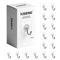 Ganchos de Armazenamento KISENG 16 Unidades Transparente Resistente Ganchos de Armazenamento KISENG 16 Unidades Transparente Resistente
