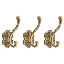 Ganchos de armazenamento RIXIGOOD Vintage Antique Brass, pacote com 3