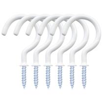 Ganchos de Armazenamento yuntop 12 Unidades Revestidos em Vinil 3,2 cm Branco Ganchos de Armazenamento yuntop 12 Unidades Revestidos em Vinil 3,2 cm Branco