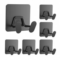Ganchos de chuveiro adesivos susswiff Extra Sticky Stainless, pacote com 6
