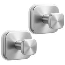 Ganchos de chuveiro WingWider para chuveiro interno, pacote com 2 (prata)