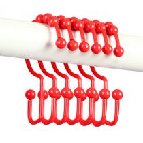 Ganchos de cortina de chuveiro QAZVMLP 304 em aço inoxidável, conjunto de 12