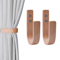 Ganchos de cortina OCIOLI Wood em forma de U (2 unidades) Ganchos de cortina OCIOLI Wood em forma de U (2 unidades)