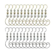 Ganchos de enfeite de Natal Gancho de ferro WEIBIAO (24 peças)