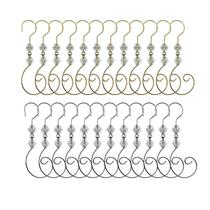 Ganchos de enfeite de Natal Gancho de ferro WEIBIAO (24 peças)