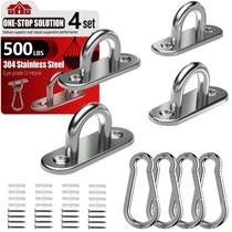 Ganchos de engate com olhal M5 em aço inoxidável 304 Sprookber, 227 kg Ganchos de engate com olhal M5 em aço inoxidável 304 Sprookber, 227 kg