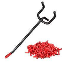 Ganchos de fixação Onsski de 15 cm, 100 unidades para pendurar - placa de fixação de metal Ganchos de fixação Onsski de 15 cm, 100 unidades para pendurar - placa de fixação de metal