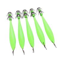 Ganchos De Isca Glow Squid 5pcs, Ganchos De Isca Para Polvo, Equipamento De Pesca Ackibbik