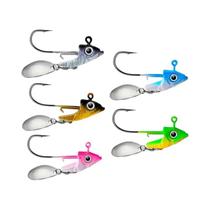 Ganchos De Jig De Alto Desempenho Com Cabeça De Chumbo 5pcs 7g a 15g Para Pesca Com Isca De Minhoca