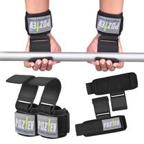 Ganchos de levantamento de peso POZTEV, pulseiras acolchoadas, correias de levantamento de peso Ganchos de levantamento de peso POZTEV, pulseiras acolchoadas, correias de levantamento de peso