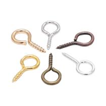Ganchos De Olho Pequeno 100-200pcs Acessórios Para Joias Fechos Rosqueados Suprimentos Para Atacado