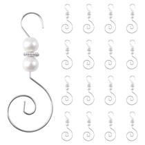 Ganchos de ornamento INCREWAY, cabides em forma de S, 30 unidades com pérola