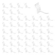 Ganchos de painel Slatwall Waltool 50 unidades brancas, conjunto a granel de 5 cm Ganchos de painel Slatwall Waltool 50 unidades brancas, conjunto a granel de 5 cm