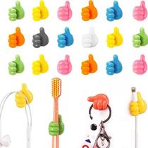 Ganchos De Parede Autoadesivos De Silicone Para Dedos, 10 Peças, Organizador De Cabos