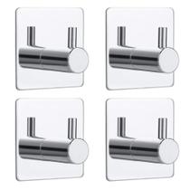 Ganchos de parede Bylion Silver Adhesive Chrome SUS 304 em aço inoxidável