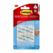 Ganchos de parede Command Mini Light Clips com tiras adesivas Ganchos de parede Command Mini Light Clips com tiras adesivas