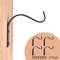 Ganchos de Parede de Ferro Rústicos onsogi 10 cm, Kit com 4 Ganchos de Parede de Ferro Rústicos onsogi 10 cm, Kit com 4