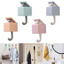 Ganchos de parede FUZSKWID Cat Coat Towel, chave, capacidade de 2,4 kg, 4 unidades Ganchos de parede FUZSKWID Cat Coat Towel, chave, capacidade de 2,4 kg, 4 unidades