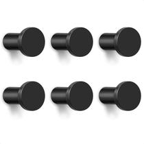 Ganchos de parede GUWINA Metal para pendurar 6 ganchos pretos