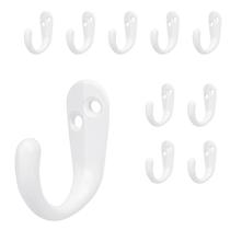 Ganchos de Parede NearMoon 10 Unidades Resistente à Ferrugem Branco Ganchos de Parede NearMoon 10 Unidades Resistente à Ferrugem Branco
