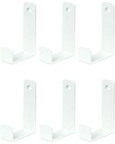 Ganchos de parede Piffny Heavy Duty Steel Essential Style, pacote com 6