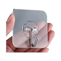 Ganchos De Parede Transparentes Autoadesivos Multiuso Para Chaves E Toalhas Para Cozinha E Banheiro