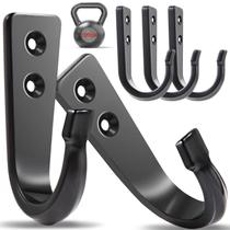 Ganchos de parede WODEGIFT Heavy Duty Black para panelas, mochilas e casacos Ganchos de parede WODEGIFT Heavy Duty Black para panelas, mochilas e casacos