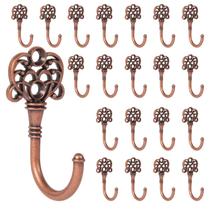 Ganchos de parede XHIPY Vintage Metal, 20 peças para toalha/casaco (cobre vermelho)