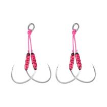 Ganchos De Pesca De Aço Carbono De Alta Qualidade Com Dupla Espinhos, Pacote Com 2 Pares, Isca Para Ganchos De Pesca De Aço Carbono De Alta Qualidade Com Dupla Espinhos, Pacote Com 2 Pares, Isca Para