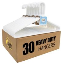 Ganchos de plástico, cabides de qualidade, pacote Super Heavy Duty, 30 Ganchos de plástico, cabides de qualidade, pacote Super Heavy Duty, 30