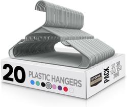 Ganchos de plástico Utopia Home, pacote com 20 organizadores de armário duráveis