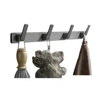 Ganchos De Porta Preto E Branco YUNJIEYA, Organizador De Prateleira Montado Na Parede Para Roupas,