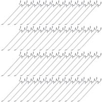 Ganchos de prateleira Peg Board, aço inoxidável Shimeyao, 20 cm, 100 unidades Ganchos de prateleira Peg Board, aço inoxidável Shimeyao, 20 cm, 100 unidades