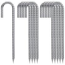 Ganchos de Rebar Ground Stakes 30 cm QNLONG para Tiendas de Campaña - Paquete de 10 Ganchos de Rebar Ground Stakes 30 cm QNLONG para Tiendas de Campaña - Paquete de 10